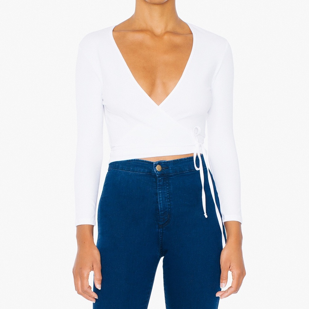American Apparel Wrap Julliard Top